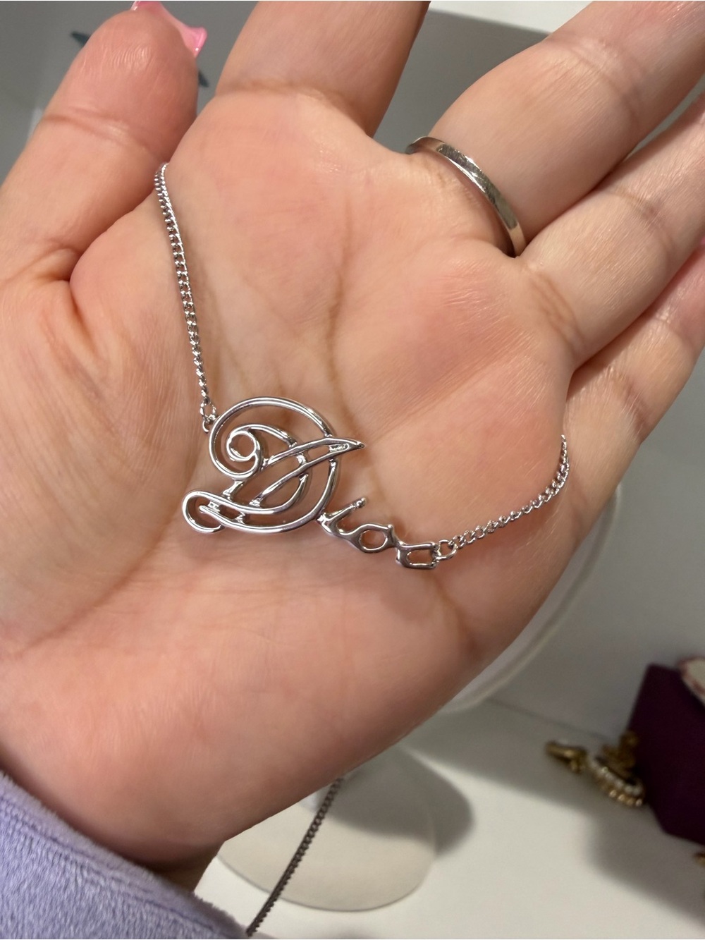 Dior Script Necklace - Picture 7 of 8